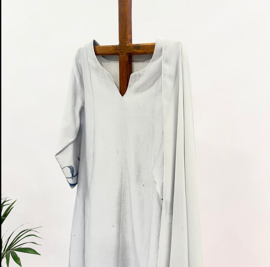 Powder Blue Peonia Kurta Set