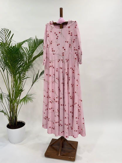 Pink Bloom Kurta Set