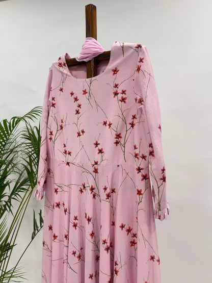Pink Bloom Kurta Set