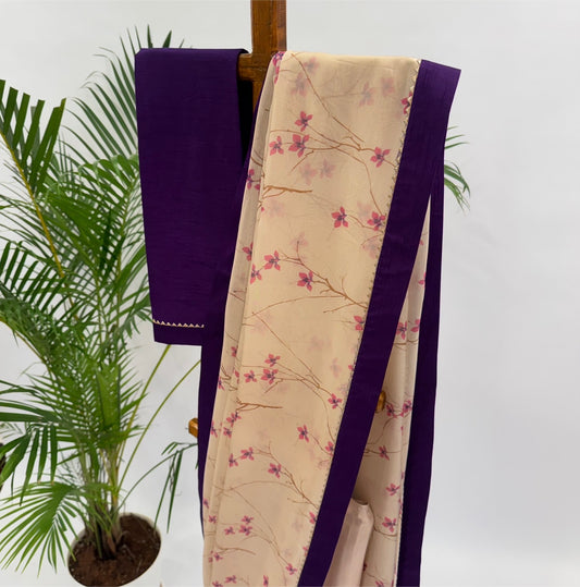 Blush Bloom Organza Saree