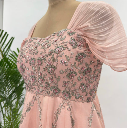 Peach Peonia Gown