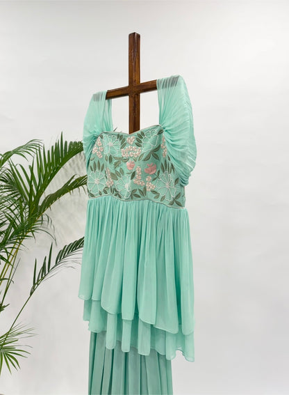 Seagreen MT peplum Set