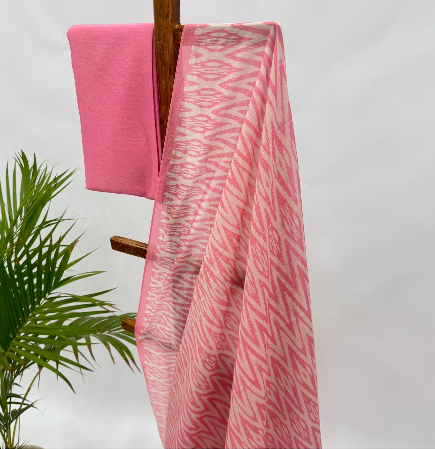 Peach Stripes Mul Chanderi Saree