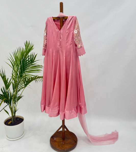 Powder Pink New ME Kurta Set with leggings