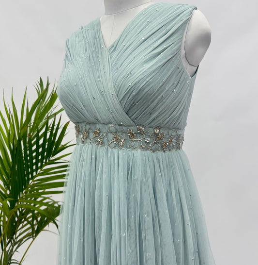 ICe Blue Tulle Gown