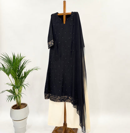 Black Kumri Kurta Set