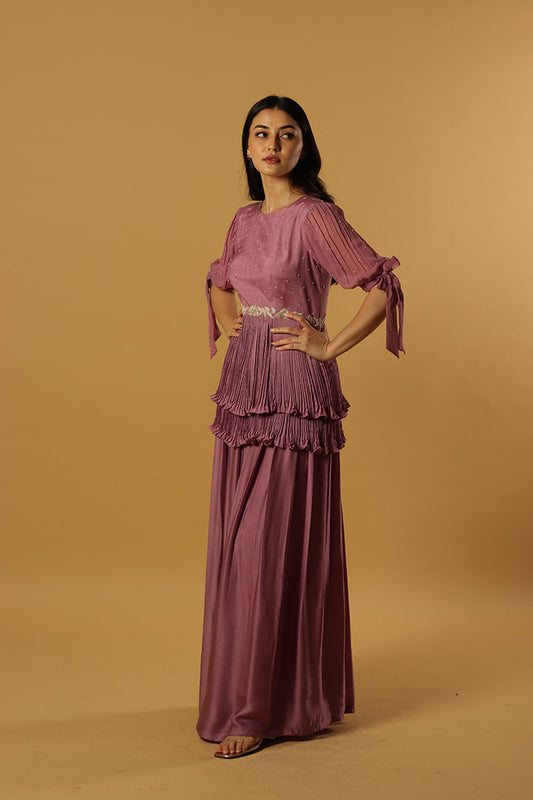 tie Peplum pants