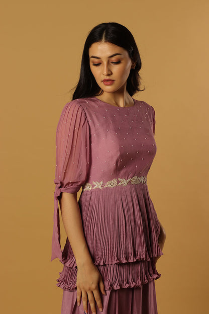 tie Peplum pants