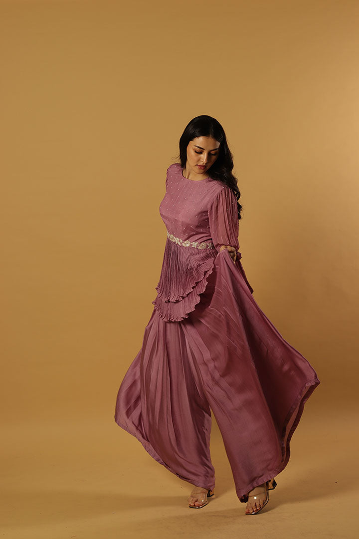 tie Peplum pants
