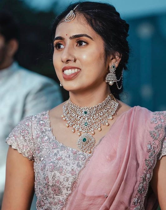 Mint Green Small Flower Lehenga Set