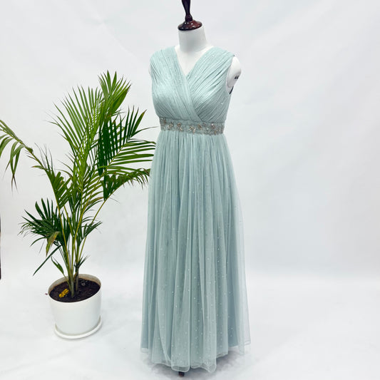 ICe Blue Tulle Gown