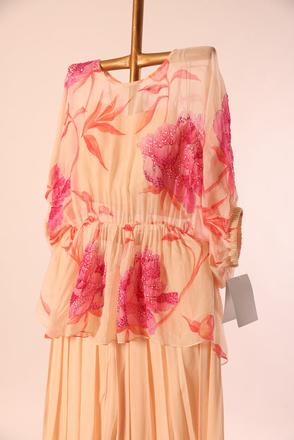 Peonia Printed Peplum Pants