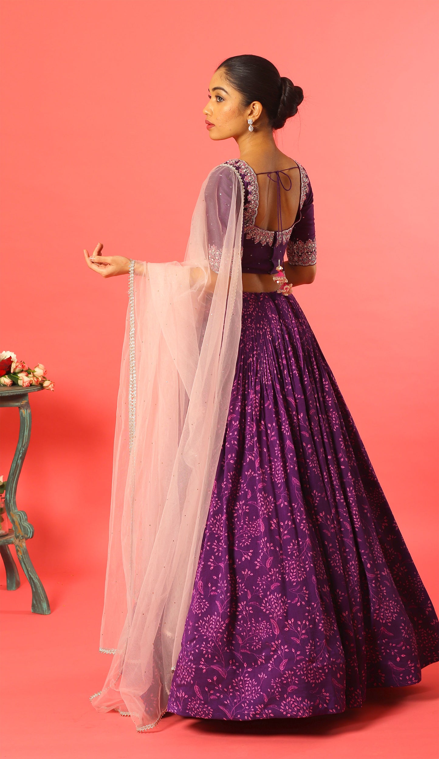 Purple Kumri Set Set