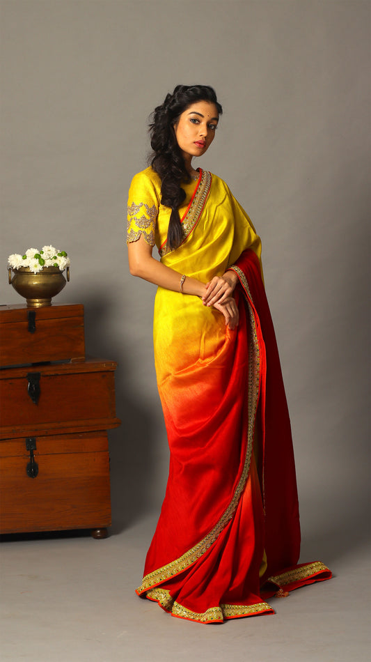 Ombre Tamara Saree Set