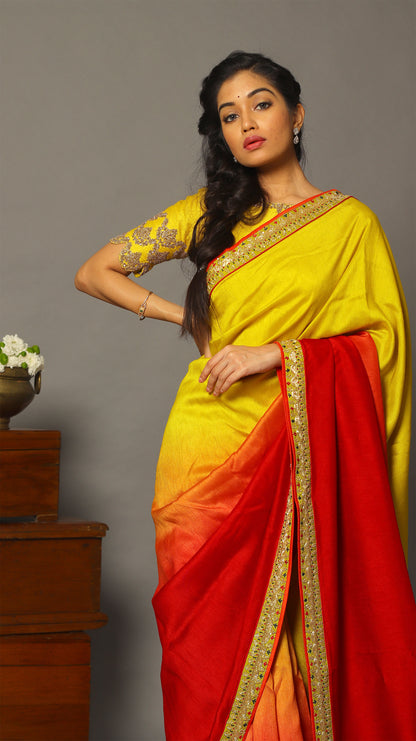 Ombre Tamara Saree Set