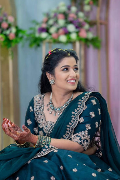 Green Tamara Lehenga